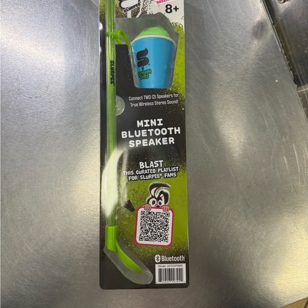 Exclusive Punk Bunny Green Day Mini Bluetooth Speaker & Straw